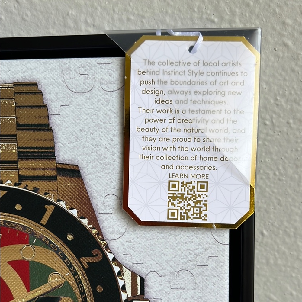 Instinct Style Gold Watch Wall Canvas - Picture 9 of 10